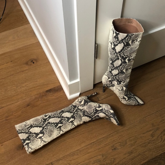Steve Madden snakeskin like high boots - Picture 4 of 4